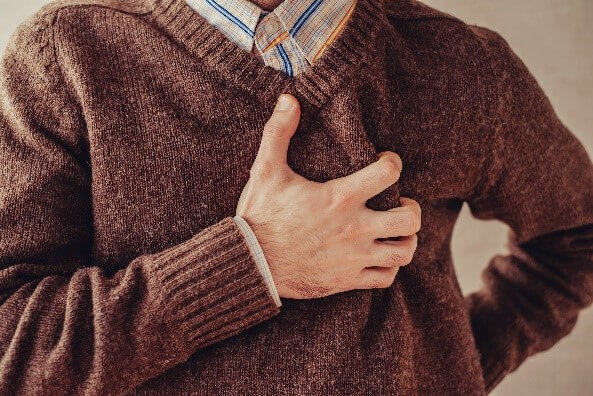 Man with cardiovascular disease