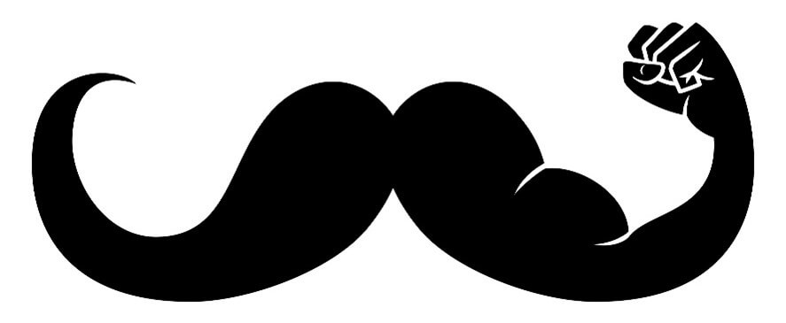 Moustache drawing